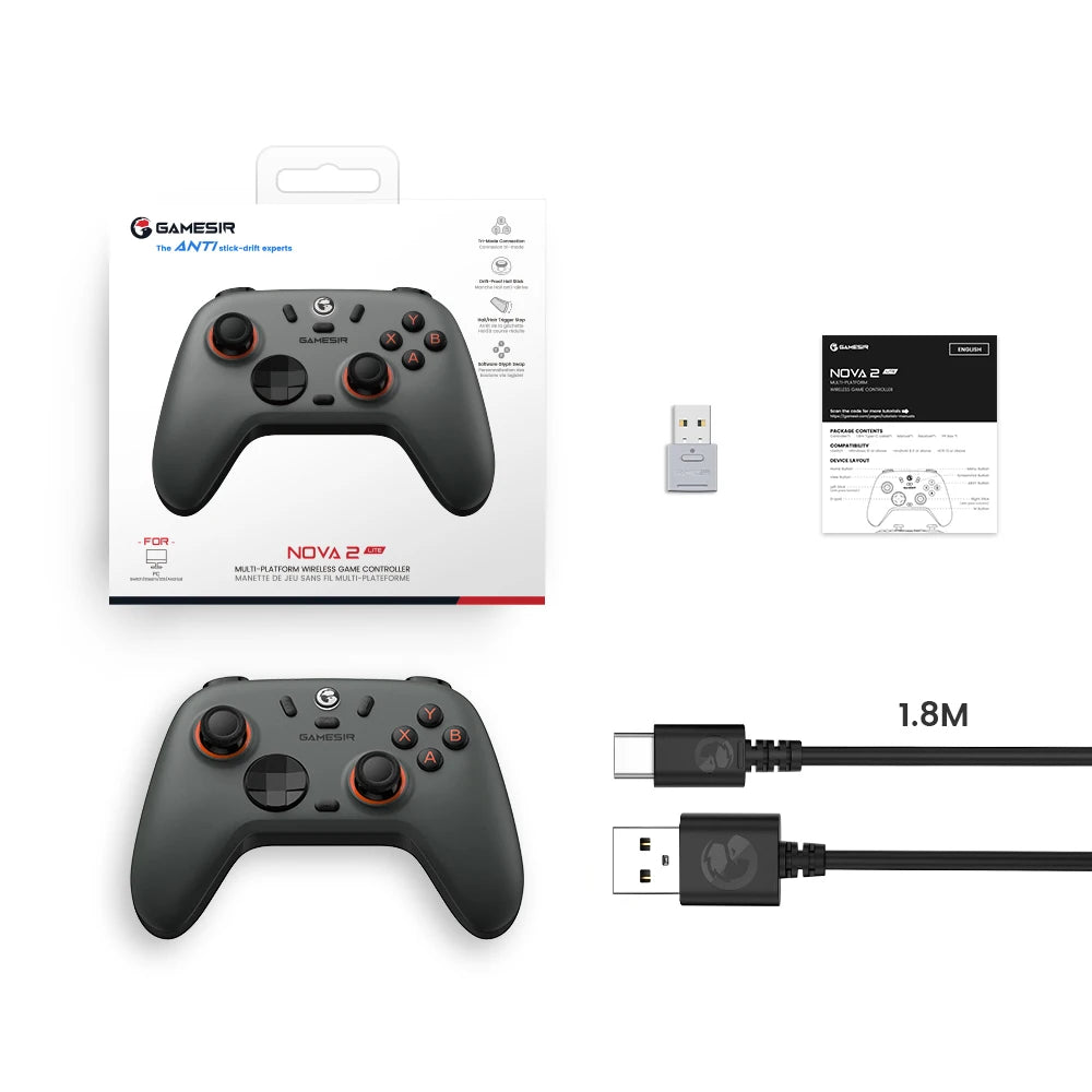 GameSir Nova 2 Lite Wireless Gaming Controller - Ultimate Cross-Platform Play